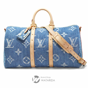 ルイヴィトン Louis Vuitton バッグ キーポル バンドリエール 45 M24315 モノグラム デニム ブルー LV リミックス 箱・保存袋 未使用品