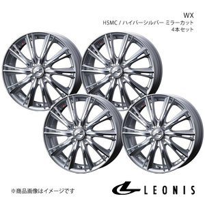 LEONIS/WX フィット/フィットアリア GD1/2/3/4/5/6/7/8/9 アルミホイール4本セット【17×7.0J 4-100 INSET45 HSMC】0033881×4