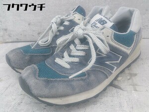 ◇ New Balance ニューバランス ML574VN スニーカー シューズ サイズ25.5cm ブルー系 レディース