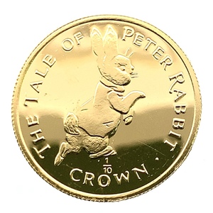  ピーターラビット金貨 ジブラルタル エリザベス女王 1/10オンス 1995年 3.1g 24金 純金 イエローゴールド コレクション Gold 美品