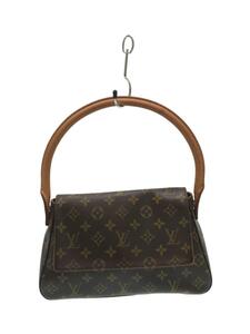 LOUIS VUITTON◆LOUIS VUITTON ルイヴィトン ミニ・ルーピング_モノグラム_BRW/PVC