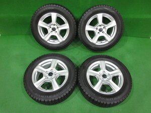 美品★TRG 15インチ 15×5.5J +35 100-5穴 57㎜ 2022年製/超バリ溝★WINTER MAXX WM02 185/65R15 冬用 4本[VW ポロ/ゴルフ アウディ A3 等]