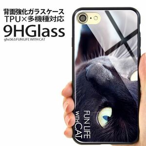 美品です　特許出願済　表面硬度9H　美しい強化ガラス　スマフォ　ケース　黒猫の瞳　iPhone11　Pro