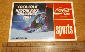 1991年Coca Cola ナスターレースステッカー オーレ・クリスチャン・フルセト
