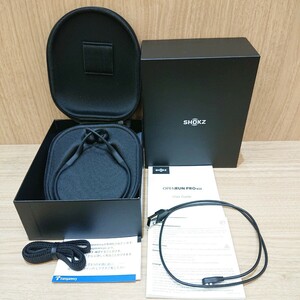 【 OpenRun PRO 】S810 SHOKZ 骨伝導 ワイヤレス イヤホン ショックス 通電確認済み 充電ケーブル付き ブラック 黒 Bluetooth