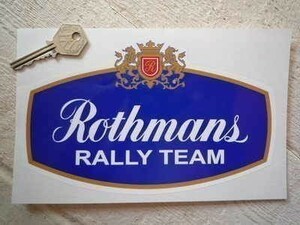 ◆送料無料◆ 海外 ロスマンズ ラリーチーム Rothmans RRLLYTEAM 250mm ステッカー