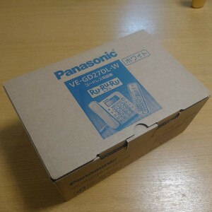 パナソニック Panasonic コードレス子機付 電話機 コードレス電話機 VE-GD27DL（子機1台・ホワイト）