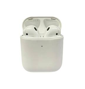 Apple (アップル) Air Pods エアポッズ 第2世代 2019発売 ワイヤレスイヤホン MRXJ2J/A ホワイト 家電/025