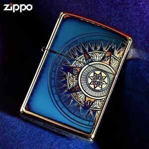 Zippo 燻製 航海図 真鍮製 ライター ジッポー オイルライター 新品 喫煙グッズ