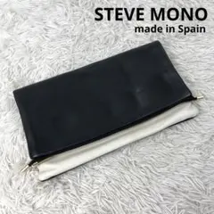 STEVEMONO スティーブモノ クラッチバッグ レザー ゴールド金具