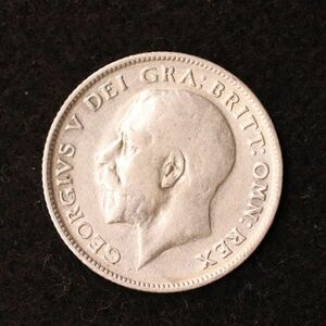 KM#815/イギリス ジョージ5世 6ペンス銀貨（1912）2.83g, 19.3mm [2953]コイン