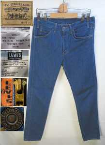 BIG-E★W30(約83cm)【LEVISリーバイス】ビンテージ1960年代605ジッパーフライ30605-0058スリムTALONテーパードLVC復刻/トルコ製★606