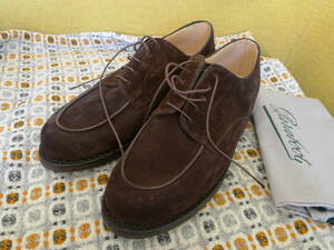 【未使用品】Paraboot パラブーツ SIZE 7 ドレス仕様 CHAMBORD シャンボード 茶 ベロア