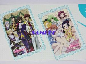 ◆コードギアス 反逆のルルーシュ CLAMP 図書カード 2枚組 A◆Newtype Romance ニュータイプロマンス