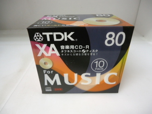 TDK　音楽用CD-R　　 XA For MUSIC80 10PACK 新品 未開封