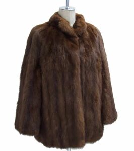 美品 参考定価150万◇SABLE FUR セーブル毛皮コート ハーフコート 毛艶 毛並 最高級 レディース Arianna