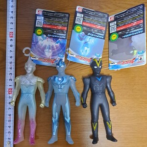 ウルトラマン ウルトラヒーローシリーズ ギンガ エックス ビクトリー ナムコ限定 クリア 限定ソフビ タグ付き ソフビ フィギュア