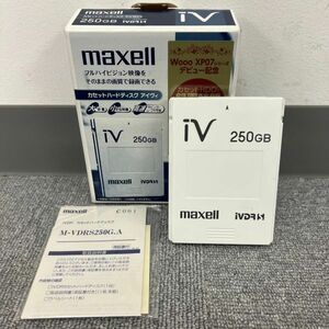 F616-CH1-589 ◎maxell マクセル カセットハードディスク アイヴィ 250GB フルハイビジョン QT-1730 取扱説明書付き
