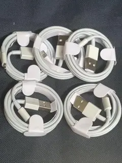 5本1m iPhone 充電器ライトニングケーブル Apple純正品質(7YA)
