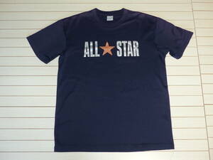 CONVERSE コンバース プラクティスシャツ ALL STAR バスケ Tシャツ ネイビー紺 Lサイズ プラシャツ 送料１８５円!! USED!