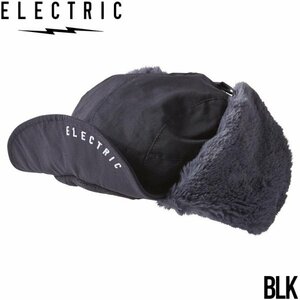 【送料無料】帽子 耳当て付きキャップ イヤーフラップ ELECTRIC エレクトリック MOTOR BOMBER CAP E24F25 日本代理店正規品　BLK
