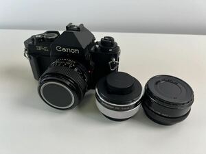 【5/12E】Canon フィルムカメラ F-1 レンズ FD 50mm 1:1.4 extender FD 1.4×-A 2× CFE TELEPLUS MC4動作未確認