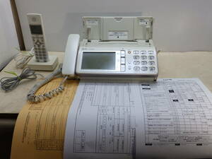 NTT 電話機 FAX ファックス でんえもん P-268SD 子機有 電池だめ 電源入った FAX受信 コピー 電話機能OK 子機は未確認 中古！