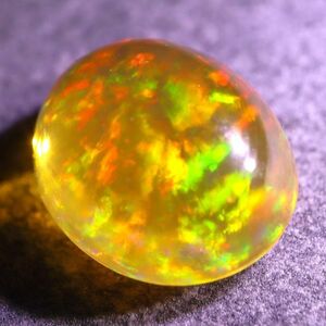 天然ファイアオパール メキシコ産 1.515ct 欧泊 裸石 宝石 ジュエリー 遊色 ファイヤーオパール 天然 墨西哥 loose jewelry fire opal