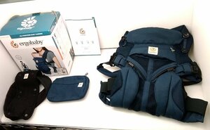 2 ergobaby エルゴベビー OMNI360 クールエアー 抱っこ紐 ベビーキャリア BCS360PMIDBLUDAD ミッドナイトブルー 抱っこ だっこ