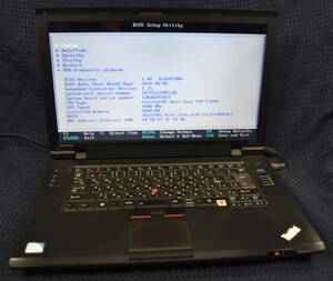 起動確認のみ(ジャンク扱い) Lenovo ThinkPad SL510 CPU:Celeron T3100 RAM:2G HDD:無し (管:KP230