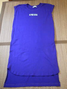 □Lサイズ　KANGOL カンゴール 袖なし　ロングワンピース 　ポケット付き　紫□