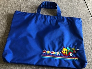 ★新品ミキハウストートバッグ レッスンバッグ 通園通学★青