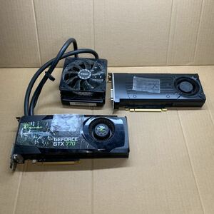 GTX960 x 1枚 GTX770/4GB x1枚 2台セット　グラフィックボード■ ジャンク品　　返品不可 起動できません