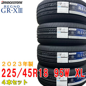 ≪2023年製(48週以降)/在庫あり≫　REGNO GR-X3　225/45R18 95W XL　4本セット　ブリヂストン　日本製　国産　夏タイヤ