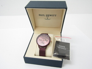 PAUL HEWITT ポールヒューイット クロノグラフ クォーツ腕時計♪AC18917