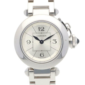 カルティエ ミスパシャ 腕時計 時計 ステンレススチール W3140007/2973 クオーツ レディース 1年保証 CARTIER 中古 美品