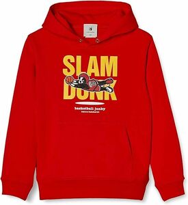 ★バスケットボール ジャンキー SLAM DUNK レッド XL スウェット パーカー フーディー 2L コットン LL