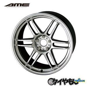 AME TRACER トレーサー TM-02 TM02 18インチ 5H100 9.5J +38 4本セット ホイール ハイパーシルバー