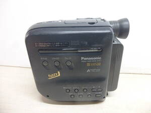 令ご1679か-4/ビデオカメラ　Panasonic　SIGLEHANDMOVIE　NV-ｓ１　動作未確認