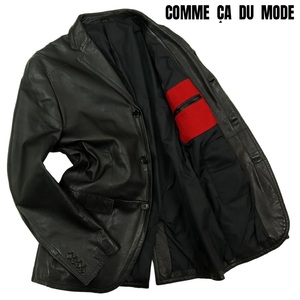 【B1294】【オールレザー】COMME CA DU MODE コムサデモード レザージャケット テーラードジャケット 羊革 サイズ2