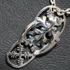 シルバーネックレス シルバーペンダント 銀 本物 サンダル ハワイアン 銀925 k0153