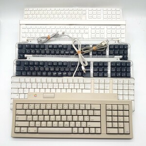 Apple アップル Mac マック M0487 M7803 A1048 A1243 純正 有線 キーボード ホワイト シルバー PC 周辺機器 パーツ ジャンク tp-23x399