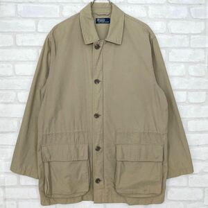 【入手困難】ポロラルフローレン 90s ヴィンテージ ステンカラーコート ベージュ メンズ Mサイズ POLO by RALPH LAUREN