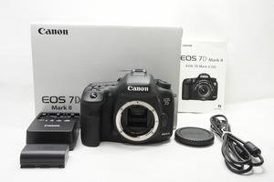【適格請求書発行】良品 Canon キヤノン EOS 7D Mark II ボディ デジタル一眼レフカメラ 元箱付【アルプスカメラ】240116e
