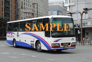 D-15A【バス写真】Ｌ版２枚　中国JRバス　ガーラ　広福ライナー