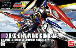 HGAC　ウイングガンダム　ガンプラ　バンダイ　説明書あり　付属品あり　機動戦士ガンダムW　原作再現部分塗装　墨入れ　完成品　箱無し