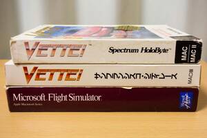 Macintosh ゲーム3本 VETTE!（日本語版 ＆ 英語版） / Microsft FlightSimulator