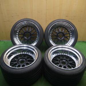 *送料無料* タイヤ2本未使用 綺麗★シボレー等 WORK MEISTER M1 275/35R18 315/30R18 グッドイヤー ヨコハマ PCD120.65/5H★4032605Hノ