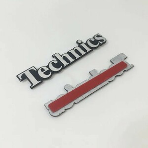 Technics テクニクス アルミ エンブレム プレート シルバー/ブラック hs