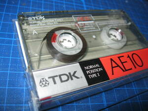 使用済み　中古　 カセットテープ　AE10　Type1　ノーマル　10分 　1本　爪あり　No.105